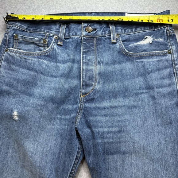 Rag & Bone‎ Jeans Mens 34 X 27 Blue Fit 3 Slim Straight Denim - Picture 6 of 10